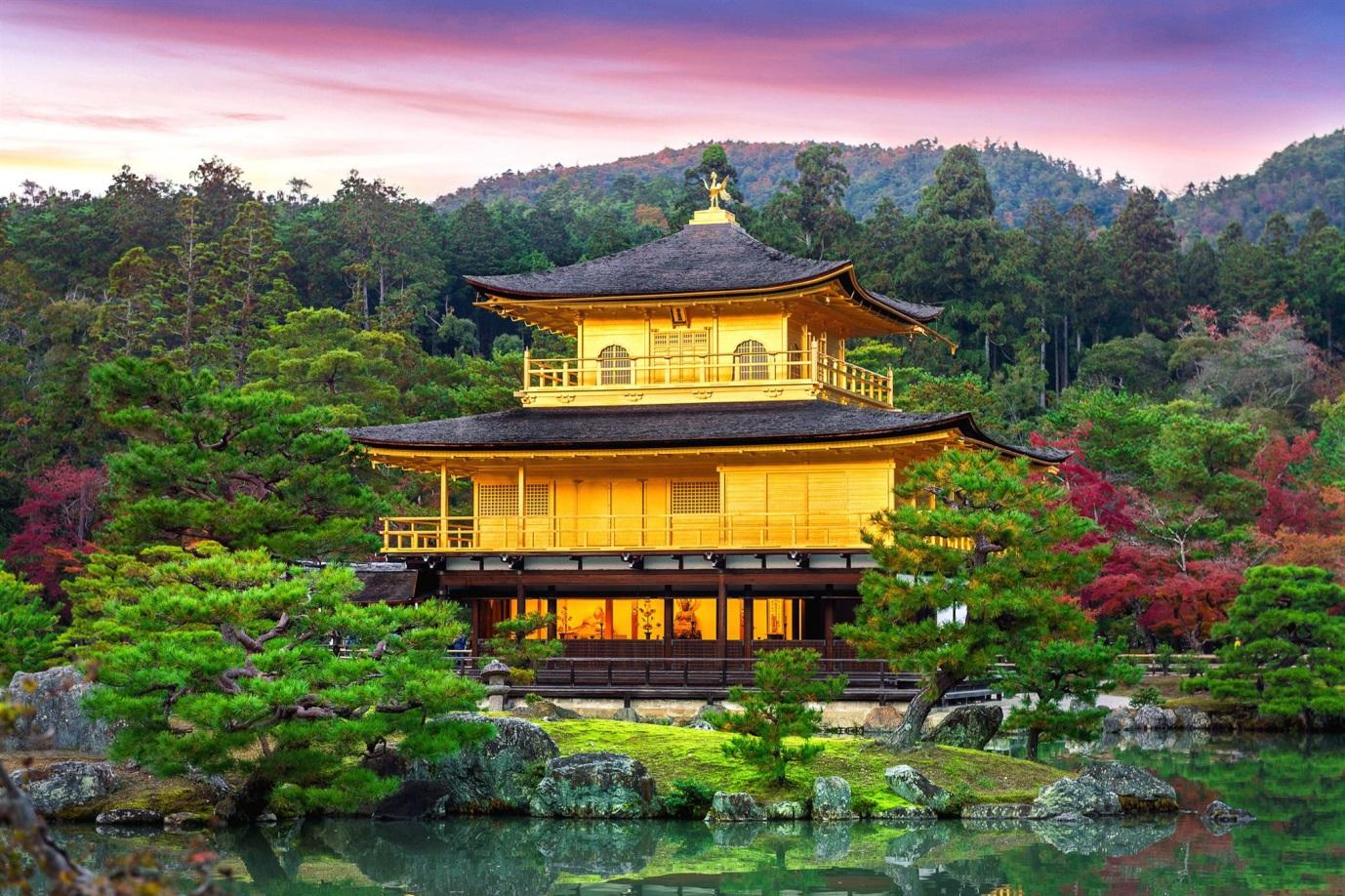 chùa vàng Kinkakuji 